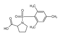 1-(2,4,6-trimethylphenyl)sulfonylpyrrolidine-2-carboxylic acid 126522-74-5