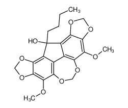 86588-36-5 12-Butyl-4,8-dimethoxy-12H-bis<1,3>dioxolo<1,2:7,8>fluoreno<4,5-def><1,3>dioxepin-12-ol