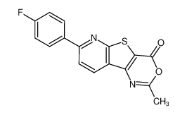 132360-11-3 structure, C16H9FN2O2S