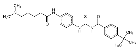 4-tert-butyl-N-[[4-[5-(dimethylamino)pentanoylamino]phenyl]carbamothioyl]benzamide 1011557-82-6