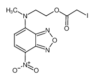 2-[methyl-(4-nitro-2,1,3-benzoxadiazol-7-yl)amino]ethyl 2-iodoacetate 67013-48-3