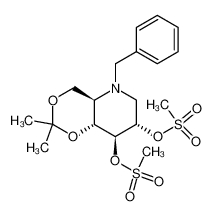 114040-87-8 spectrum, N-benzyl-1,5-dideoxy-1,5-imino-4,6-O-isopropylidene-2,3-di-O-(methylsulfonyl)-D-glucitol