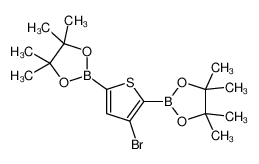 2,2'-(3-Bromothiophene-2,5-diyl)bis(4,4,5,5-tetramethyl-1,3,2-dioxaborolane) 942070-04-4