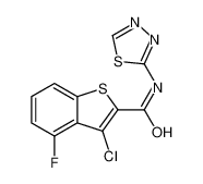 588674-12-8 structure, C11H5ClFN3OS2