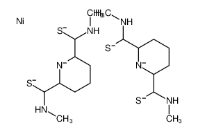 7233-72-9 structure, C18H36N6NiS4------