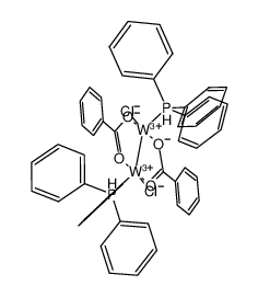 185340-13-0 structure, C50H46Cl2O4P2W2