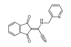 (1,3-Dioxo-indan-2-ylidene)-[(pyridin-2-ylmethyl)-amino]-acetonitrile 117457-21-3