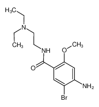 4-amino-5-bromo-N-[2-(diethylamino)ethyl]-2-methoxybenzamide 4093-35-0