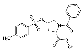 methyl (2S,4R)-1-benzoyl-4-(4-methylphenyl)sulfonyloxypyrrolidine-2-carboxylate 31560-21-1