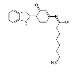 88877-65-0 N-[4-(3H-1,3-benzoxazol-2-ylidene)-3-oxocyclohexa-1,5-dien-1-yl]octanamide