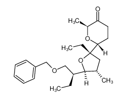 84911-89-7 benzyl 2(S)-[5(S)-ethyl-3(S)-methyl-5-(6(S)-methyl-5-oxo-2(R)-tetrahydropyranyl)-2(S)-tetrahydrofuryl]butyl ether