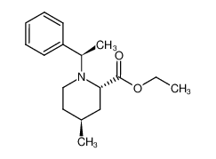 ethyl trans-(2S,4R)-1-((R)-1-phenylethyl)-4-methylpipecolate 134984-77-3