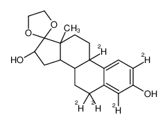 17,17-乙烯二氧基-1,3,5(10)-雌甾三烯-3,16alpha-二醇-d5