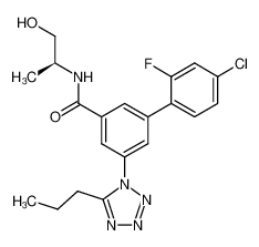 1000586-66-2 structure, C20H21ClFN5O2