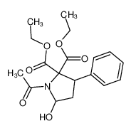 3005-63-8 spectrum, 1-acetyl-5-hydroxy-3-phenyl-pyrrolidine-2,2-dicarboxylic acid diethyl ester