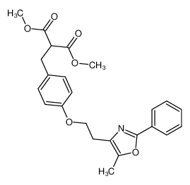 dimethyl 2-[4-[2-(5-methyl-2-phenyl-4-oxazolyl)ethoxy]benzyl]malonate