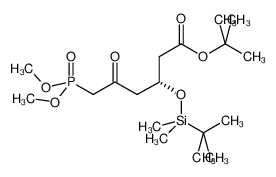 tert-butyl 3-[tert-butyl(dimethyl)silyl]oxy-6-dimethoxyphosphoryl-5-oxohexanoate 615556-98-4