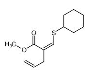 methyl 2-(cyclohexylsulfanylmethylidene)pent-4-enoate 82937-15-3