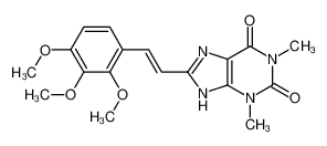 1,3-dimethyl-8-[2-(2,3,4-trimethoxyphenyl)ethenyl]-7H-purine-2,6-dione 147700-32-1