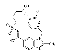 799841-02-4 structure, C21H23Cl2N3O3S