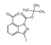 1-N-tert-butyl-oxycarbonyl-3-iodo-7-nitroindazole 874297-10-6