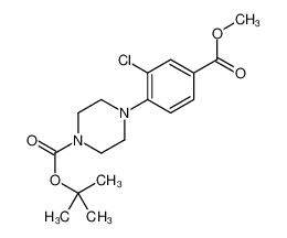 tert-butyl 4-(2-chloro-4-methoxycarbonylphenyl)piperazine-1-carboxylate 906559-46-4