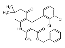 benzyl 4-(2,3-dichlorophenyl)-2,7,7-trimethyl-5-oxo-1,4,6,8-tetrahydroquinoline-3-carboxylate 5475-57-0