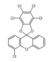 88924-57-6 4,4',5,6,7-pentachlorospiro[1,3-benzodioxole-2,9'-xanthene]