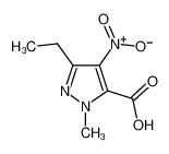 5-ethyl-2-methyl-4-nitropyrazole-3-carboxylic acid 26308-41-8