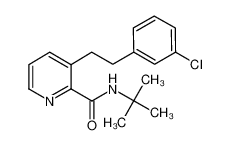 107285-30-3 spectrum, N-tert-butyl-3-[2-(3-chlorophenyl)ethyl]pyridine-2-carboxamide