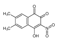 58472-28-9 4-hydroxy-6,7-dimethyl-3-nitronaphthalene-1,2-dione