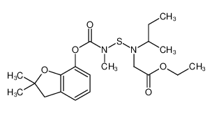 ethyl 2-[butan-2-yl-[(2,2-dimethyl-3H-1-benzofuran-7-yl)oxycarbonyl-methylamino]sulfanylamino]acetate 82560-47-2