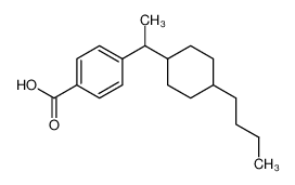 4-(1-(4'-n-Butylcyclohexyl)ethyl)benzoesaeure 117978-95-7