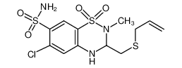 5611-64-3 structure, C12H16ClN3O4S3