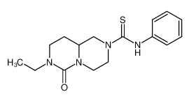 7-ethyl-6-oxo-N-phenyl-1,3,4,8,9,9a-hexahydropyrazino[1,2-c]pyrimidine-2-carbothioamide 56926-18-2