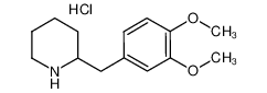 2-[(3,4-dimethoxyphenyl)methyl]piperidine,hydrochloride 109247-03-2