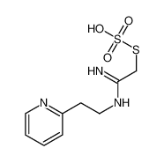 2-[2-[(1-amino-2-sulfosulfanylethylidene)amino]ethyl]pyridine 13338-57-3