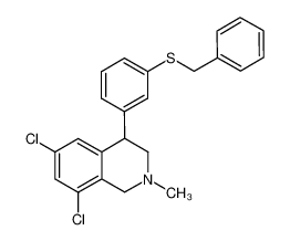 4-(3-(benzylthio)phenyl)-6,8-dichloro-2-methyl-1,2,3,4-tetrahydroisoquinoline 1234366-98-3