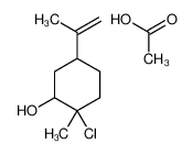 acetic acid,2-chloro-2-methyl-5-prop-1-en-2-ylcyclohexan-1-ol 66378-96-9