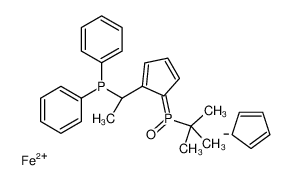 1221745-90-9 structure, C28H31FeOP2+