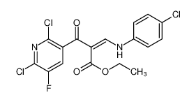 100491-07-4 structure, C17H12Cl3FN2O3