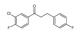 1-(3-chloro-4-fluorophenyl)-3-(4-fluorophenyl)propan-1-one 898768-49-5