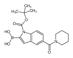 [1-{[(2-Methyl-2-propanyl)oxy]carbonyl}-5-(1-piperidinylcarbonyl) -1H-indol-2-yl]boronic acid 1021342-97-1