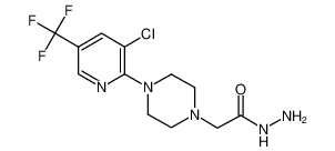 338979-10-5 structure, C12H15ClF3N5O