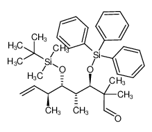 197233-12-8 (3R,4R,5S,6S)-5-(tert-Butyl-dimethyl-silanyloxy)-2,2,4,6-tetramethyl-3-triphenylsilanyloxy-oct-7-enal