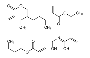 butyl prop-2-enoate,2-ethylhexyl prop-2-enoate,ethyl prop-2-enoate,N-(hydroxymethyl)prop-2-enamide 42815-42-9