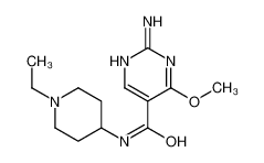 2-amino-N-(1-ethylpiperidin-4-yl)-4-methoxypyrimidine-5-carboxamide 84332-23-0