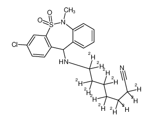 1216525-46-0 structure, C21H12ClD12N3O2S