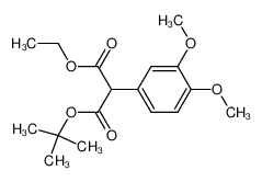 85277-60-7 spectrum, ethyl 2-(tert-butoxycarbonyl)-2-(3,4-dimethoxyphenyl)acetate