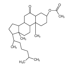 [(3S,5S)-10,13-dimethyl-17-(6-methylheptan-2-yl)-6-oxo-1,2,3,4,5,7,8,9,11,12,14,15,16,17-tetradecahydrocyclopenta[a]phenanthren-3-yl] acetate 1256-83-3